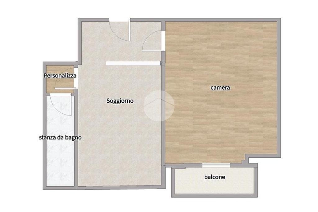Two-room apartment Via Daniele Ricciarelli, Milano (neighborhood San Siro) - floor plans 1
