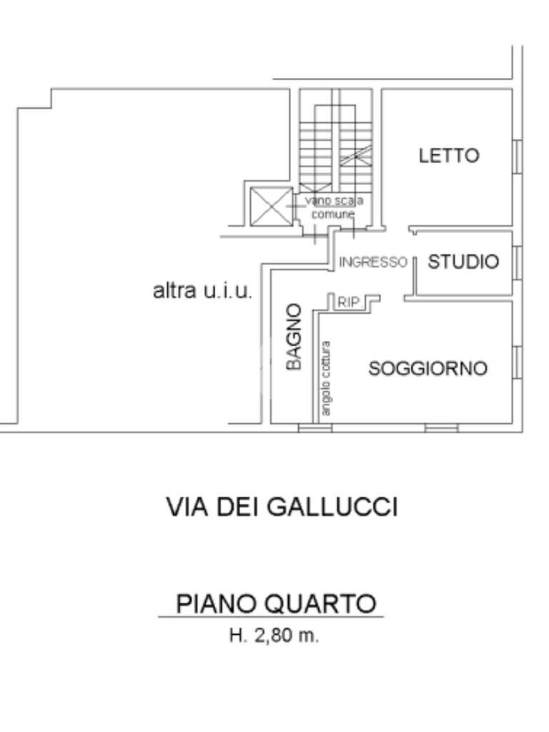 Trilocale Viale Martiri della Libertà, Modena (zona Centro Storico) - planimetria 1