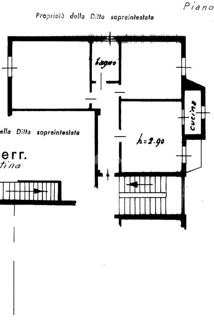 Three-room apartment Via Giacomo Leopardi, Vaprio d'Adda - floor plans 1