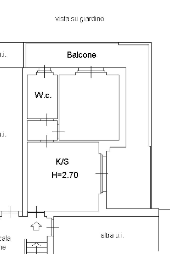 Two-room apartment via Moirano, Settimo Milanese - floor plans 1
