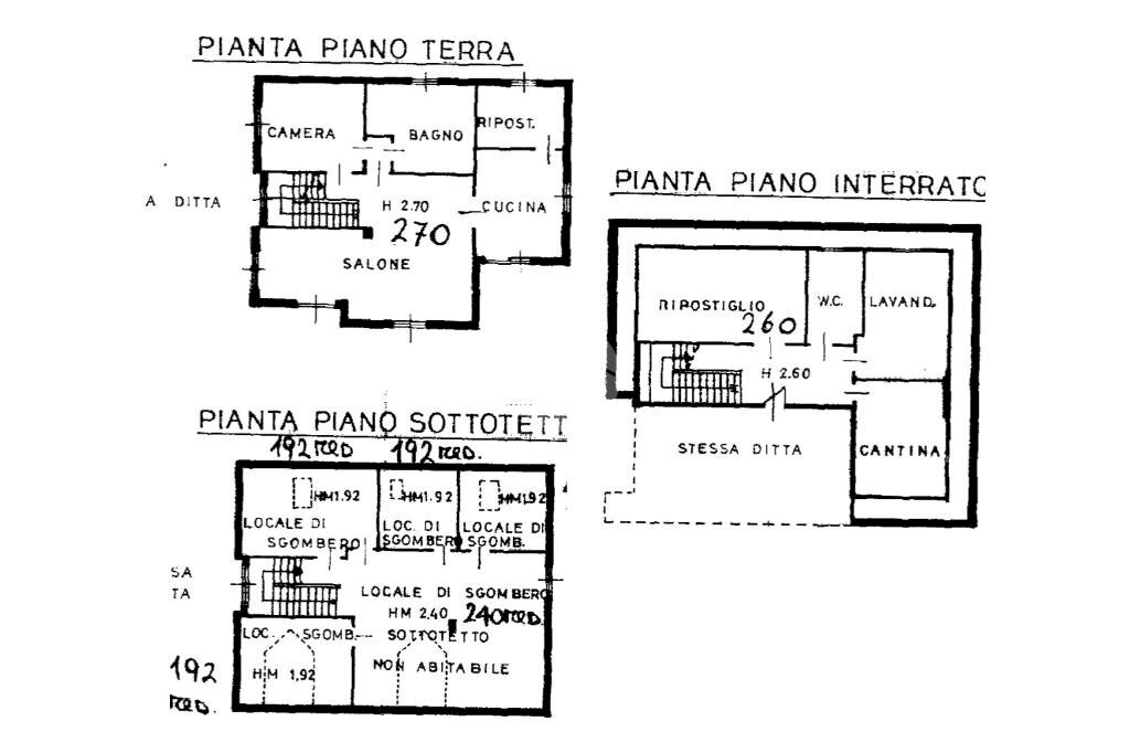 Villa Via Monte Cuneo, Avigliana - floor plans 1