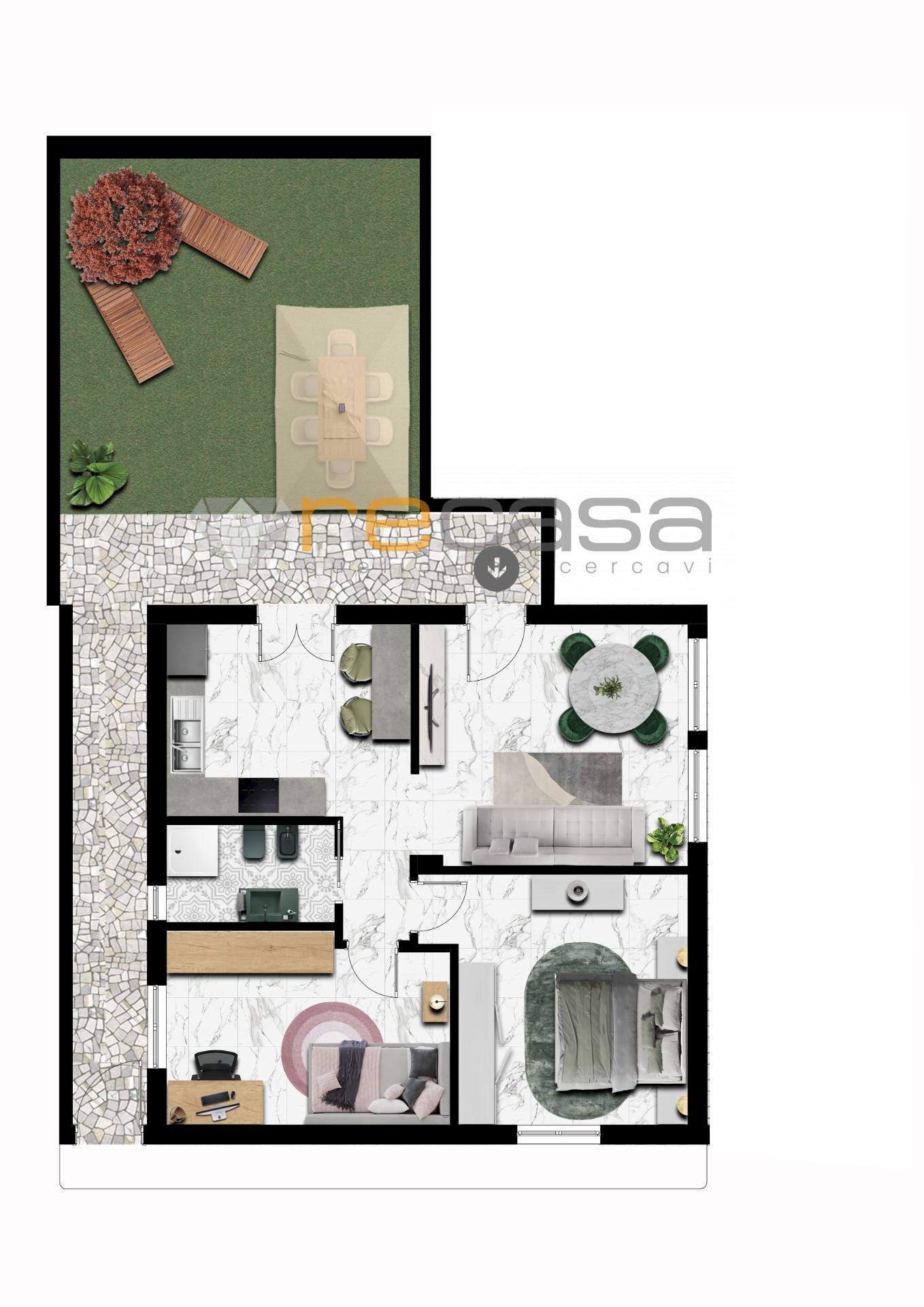 Foto 4 - Appartamento Via Curtatone, Bellizzi - planimetria 1