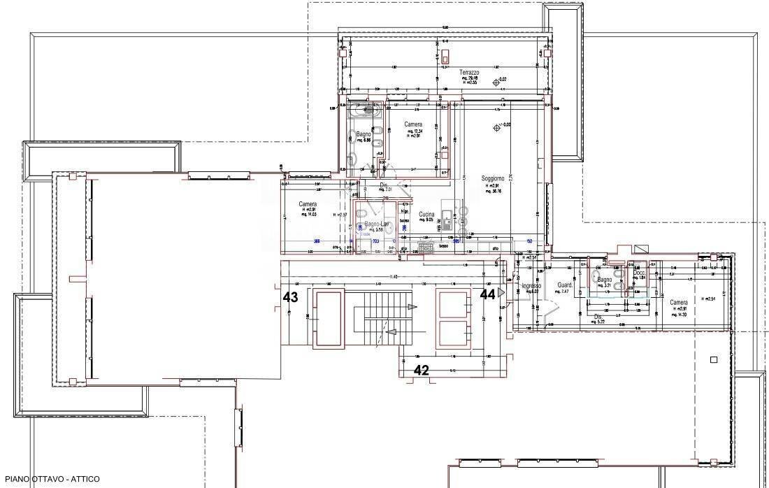 Foto 43 - Attic Via Ippolito Nievo
 
11, Riccione - floor plans 1