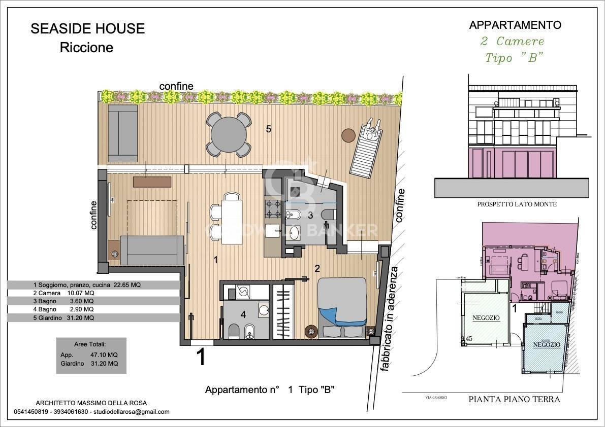 Foto 24 - Bilocale Viale Gramsci
 
34, Riccione - planimetria 1