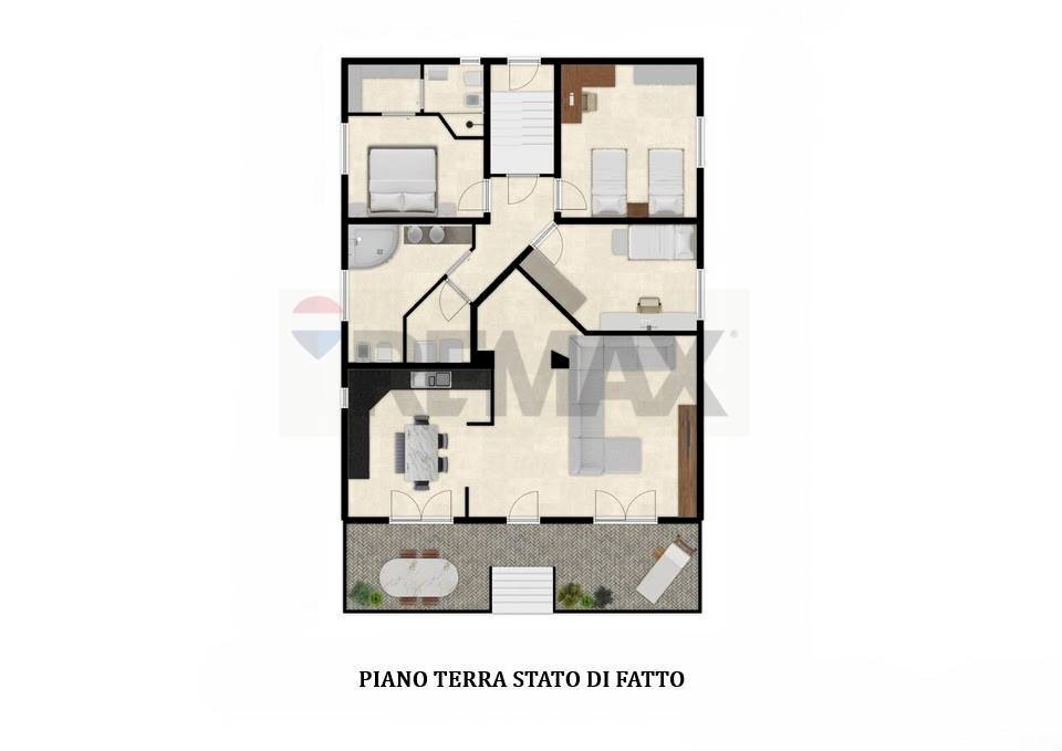 Pianta 2D - Quadrilocale Via Ariosto
 
2, Stezzano - planimetria 1