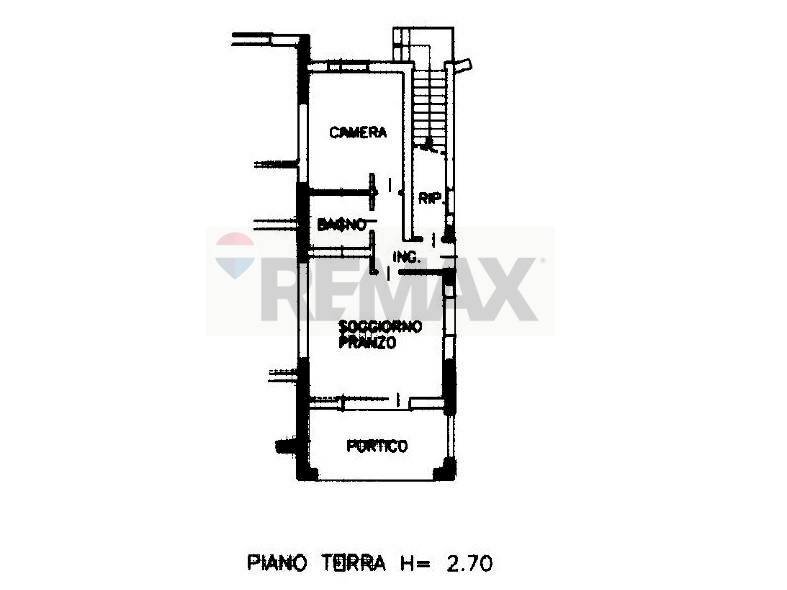 Pianta 2D - Two-room apartment Via Santa Fosca
 
26, Pederobba - floor plans 1