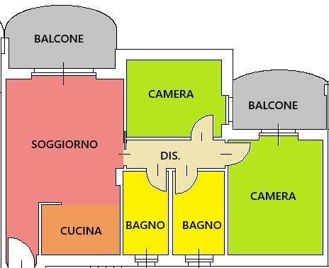 Foto 24 - Trilocale Via rodari, Rottofreno - planimetria 1