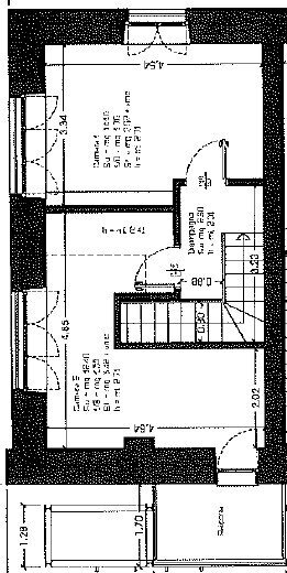 Three-room apartment via Saluzzo, 3, Mondovì - floor plans 1
