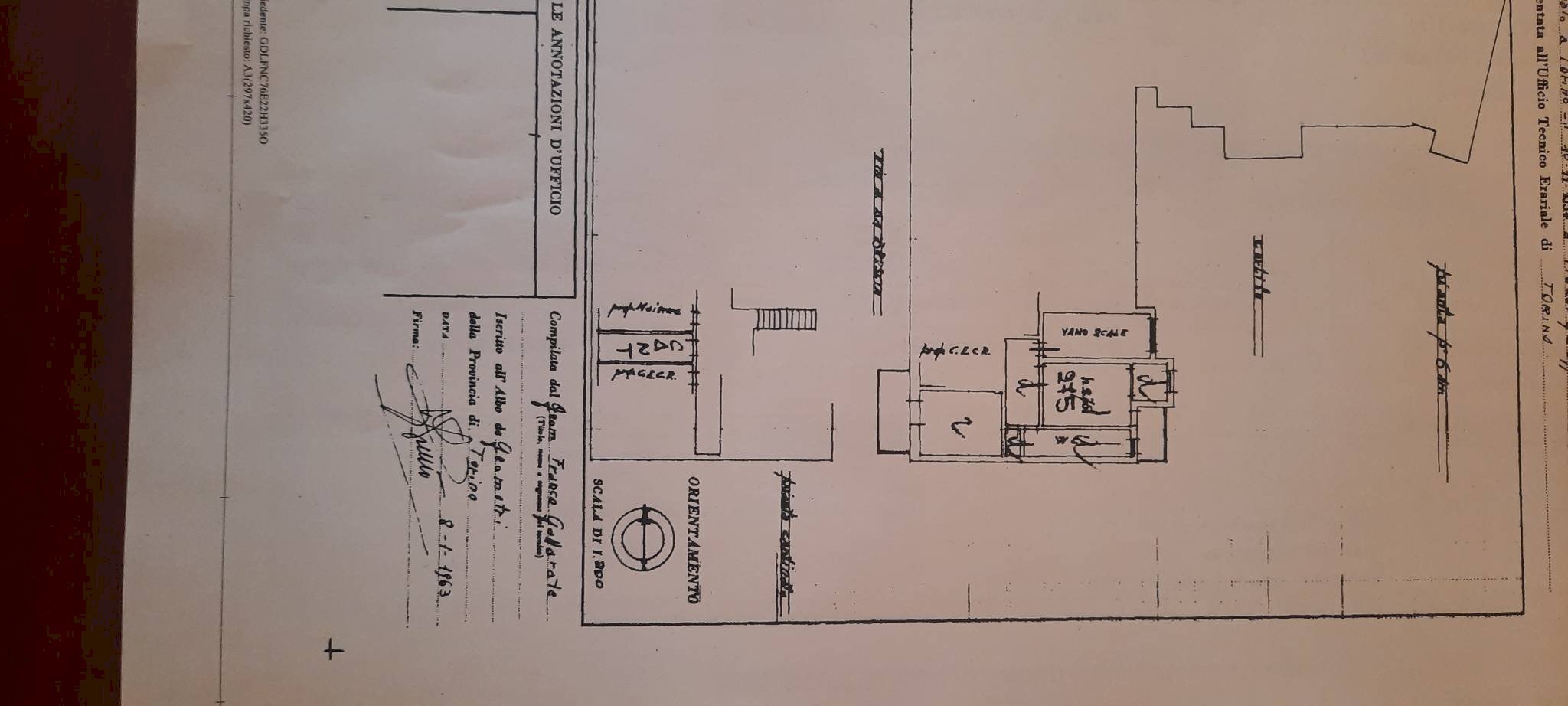 Bilocale via Arnaldo da Brescia, 61, Torino (zona Lingotto) - planimetria 1