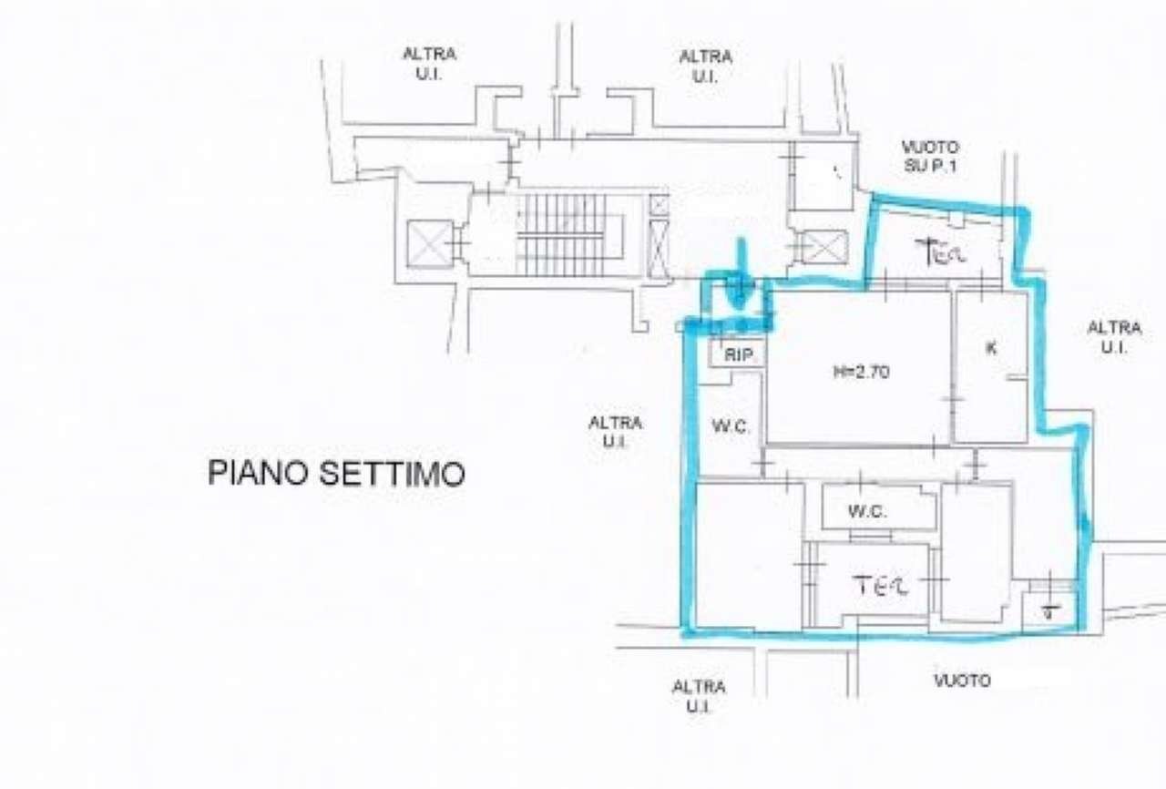 plan 4 loc adriano - Quadrilocale via Roberto Tremelloni, 40, Milano - planimetria 1
