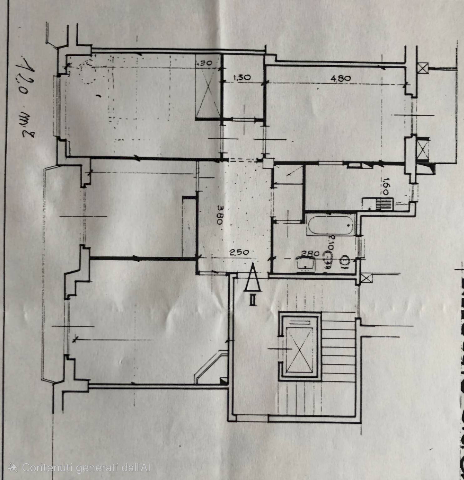Appartamento corso Galileo Ferraris, Cuneo (zona Donatello) - planimetria 1