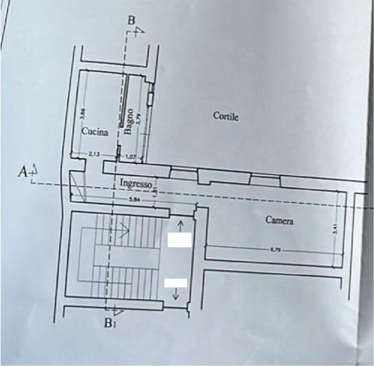 Appartamento via Principe Amedeo, 307, Roma - planimetria 1