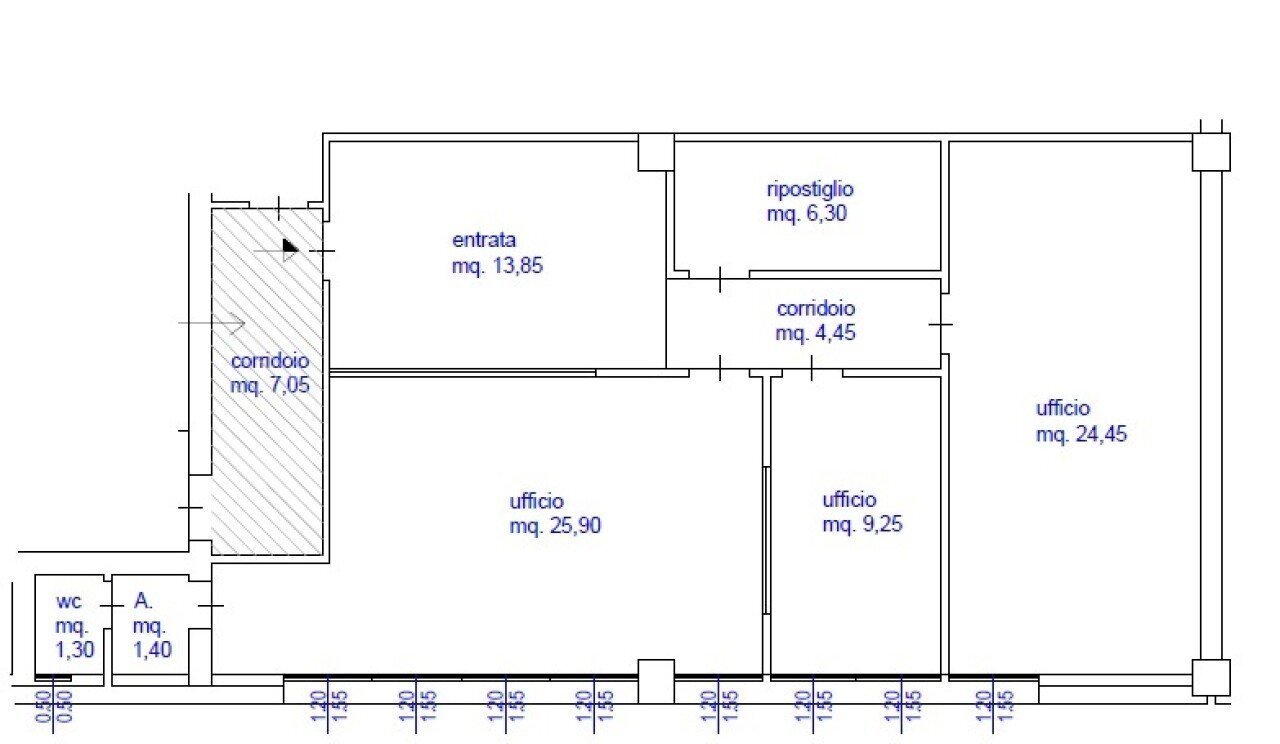 Office via Nona Strada, 23, Padova - floor plans 1