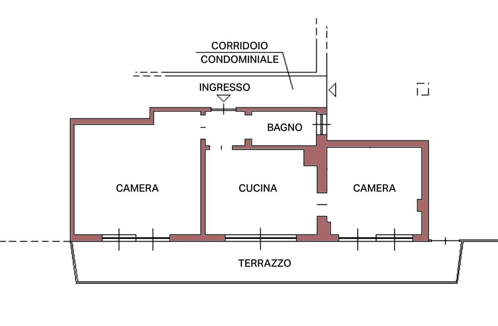 Trilocale via del Poggio, 10, Varazze - planimetria 1