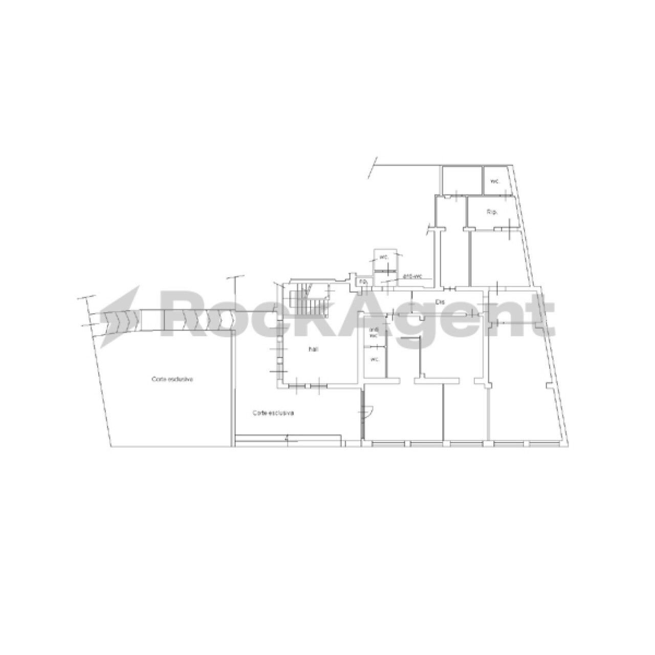 Hotel via Trieste, 51, Rosignano Marittimo - floor plans 1