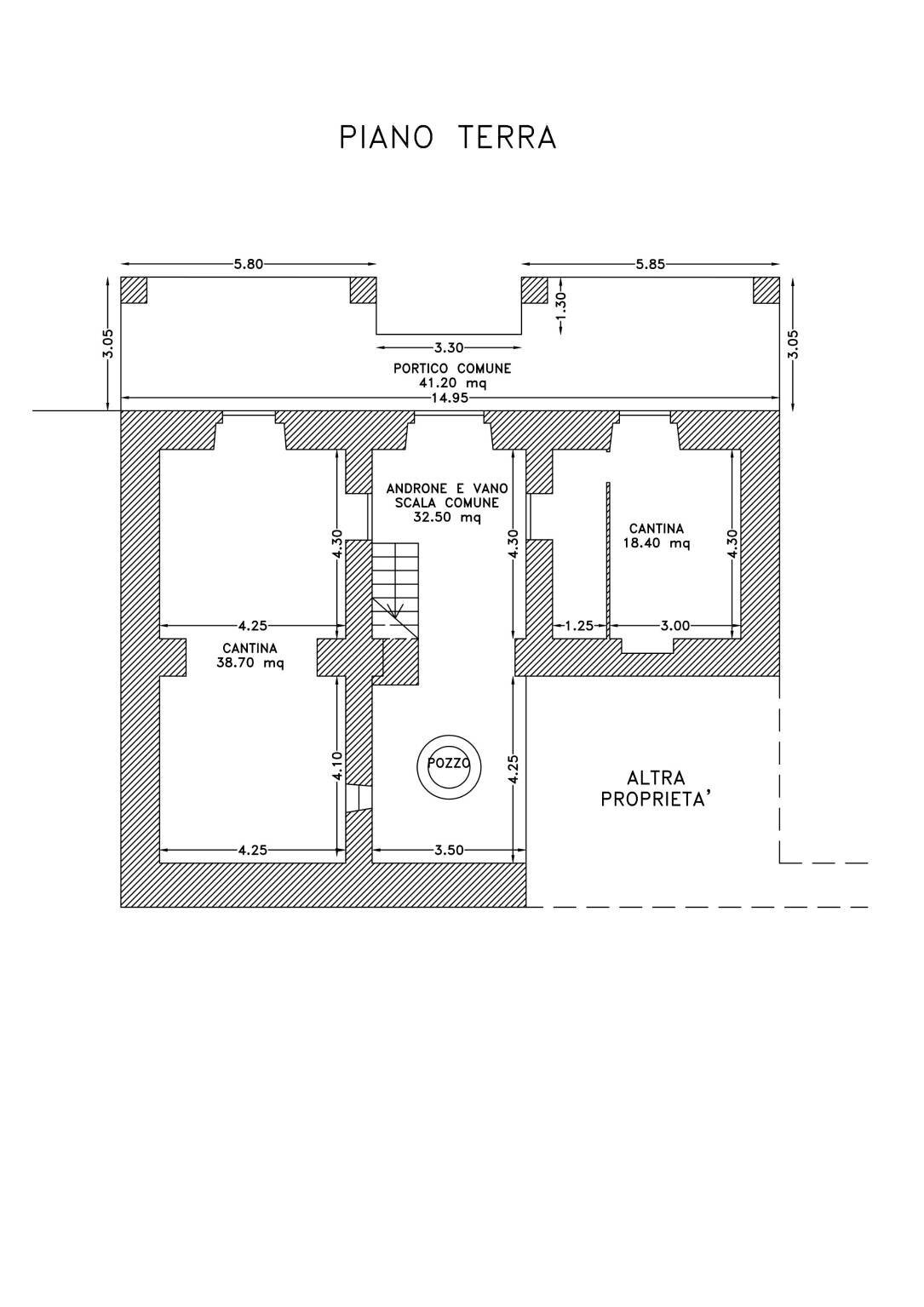 Villa strada Vicinale Roccazzo, Rivello - planimetria 1
