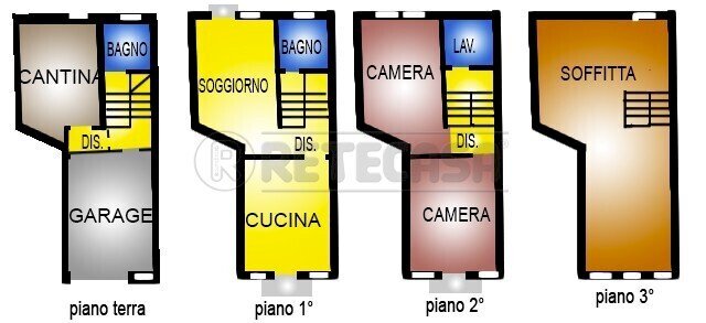 Retecasa_Valdagno - Planimetria - Casa semi indipendente Recoaro Terme - planimetria 1