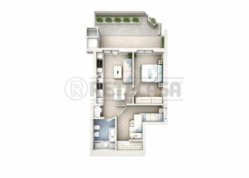 PLANIMETRIA MERCATO.png - Trilocale Via Madre Rubatto 7, Loano - foto 8