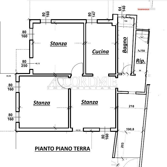 Pianta p.t..jpg - Independent house Via Tiziano Vecellio 22, Padova - floor plans 1