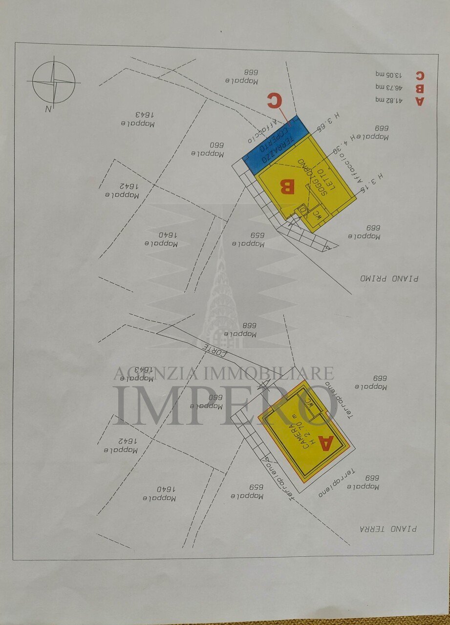planimetria - Villa Corso Mentone 2, Ventimiglia - planimetria 1