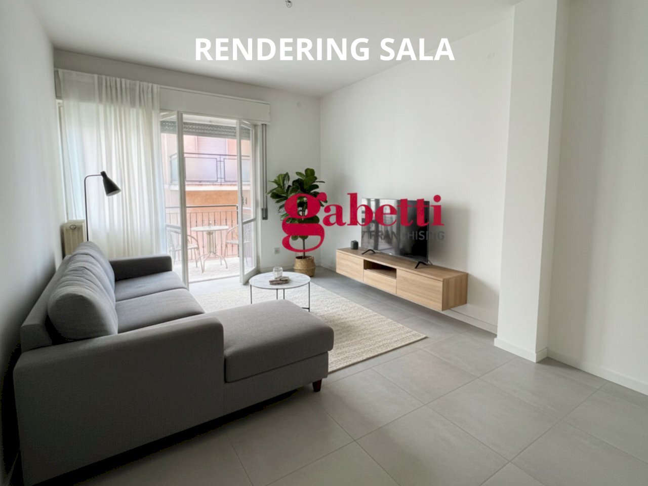 RENDERING SALA CON LOGO (1).png - Quadrilocale Rimini - foto 2