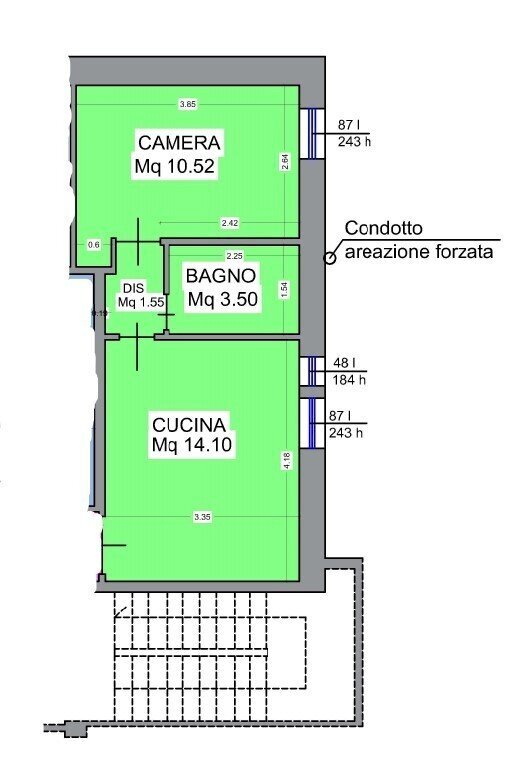Planimetria.jpg - Bilocale Via Soccorso 24, Pietra Ligure - planimetria 1