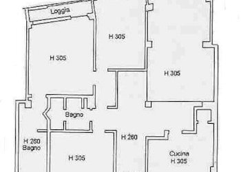 planimetria - Apartment via de gaspari, Genova (neighborhood Albaro) - photo 7