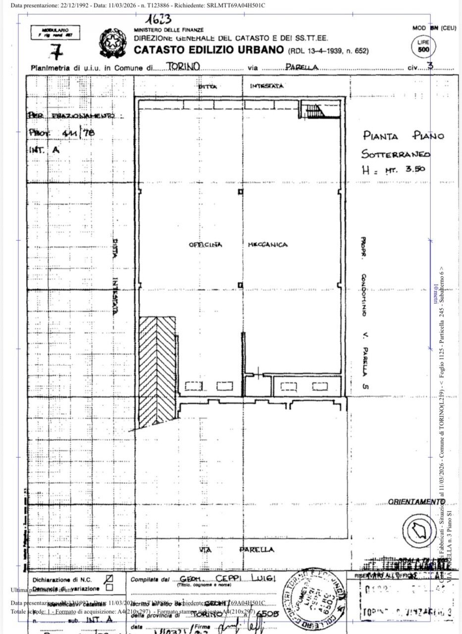 IMG_7358.jpg - Commercial Premises Via Parella 3, Torino (neighborhood Barriera Milano) - floor plans 1