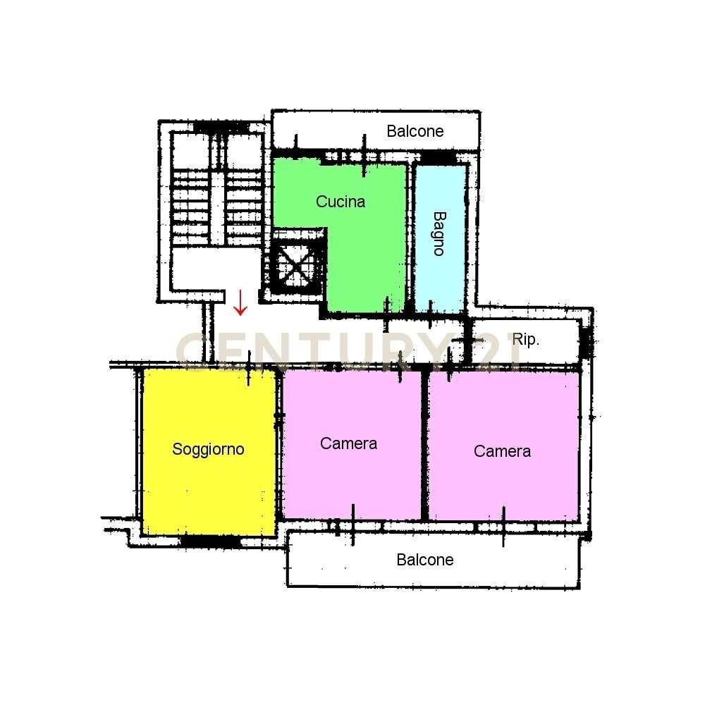 planimetria_barriera.jpg - Trilocale Via Antonello da Messina 2, Catania - planimetria 1