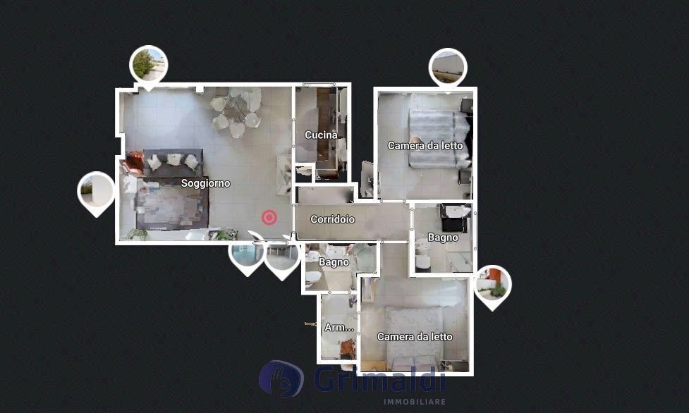 planimetria virtual_risultato.jpg - Apartment Via Potenza 19/F, Lecce - floor plans 1