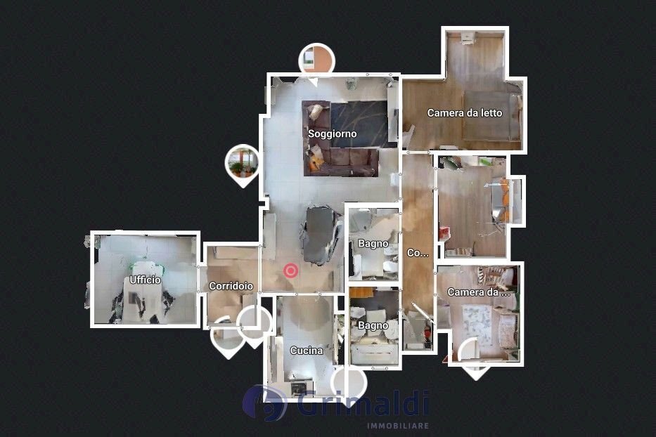 planimetria virtual_risultato.jpg - Attico Via Potenza 19/F, Lecce - planimetria 1