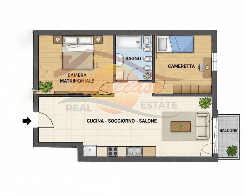 2434b225-86cc-4688-8a40-444956df4a5c.jpg - Quadrilocale Via Santi Amato, Siracusa - planimetria 1