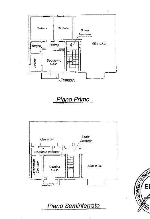Planimetria abitazione - Trilocale Via Vittorio Veneto, 5, Imola - planimetria 1