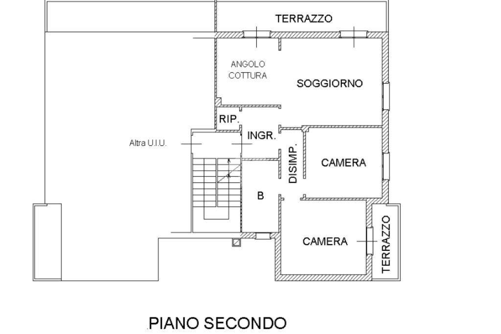 Three-room apartment Via Andrea Costa, Calderara di Reno - floor plans 1