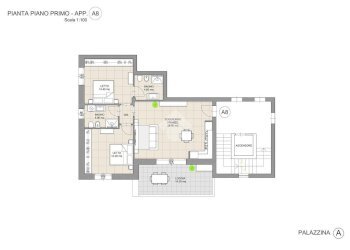 Three-room apartment Via Canale, Casalgrande - photo 13