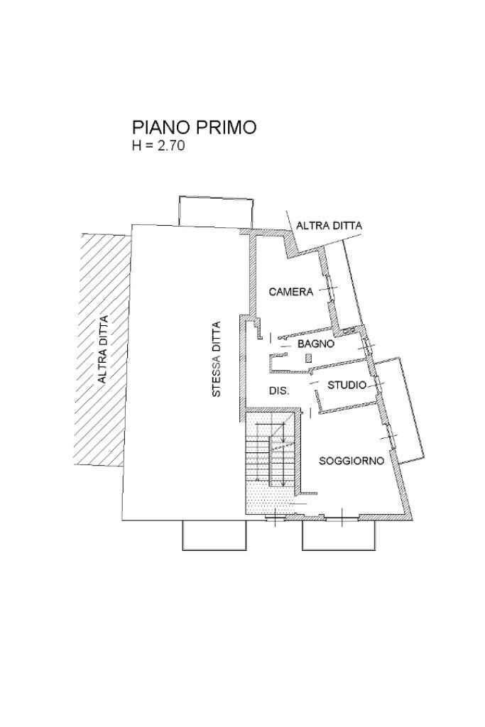 Trilocale Vicolo santa maria, Giaveno - planimetria 1