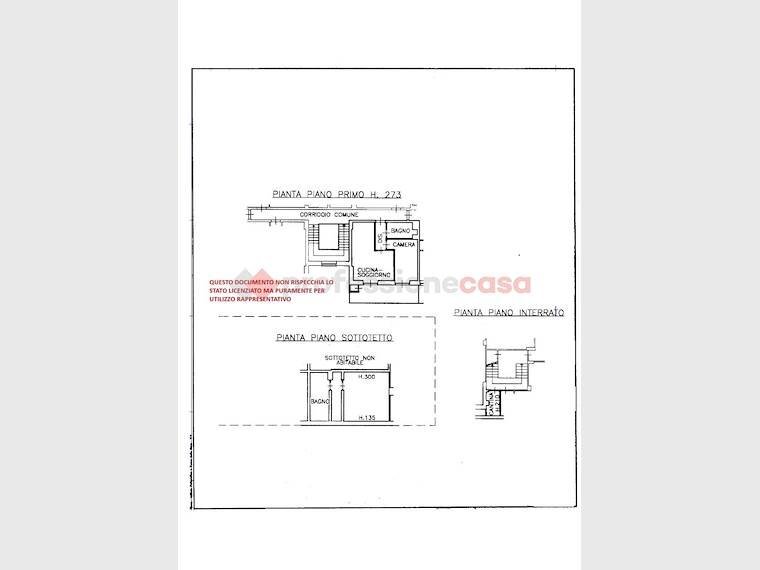 Trilocale via giustetto, 48, Pinerolo - planimetria 1