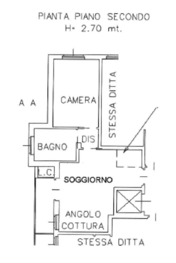 Bilocale Via San Vito, Nole - planimetria 1