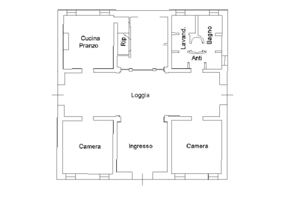 Three-room apartment Via Concordia, Cavezzo - floor plans 1