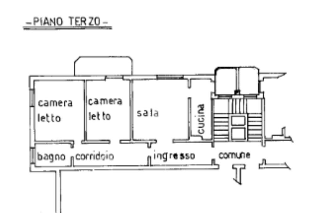 Trilocale Via Don Gnocchi, Casalecchio di Reno - planimetria 1