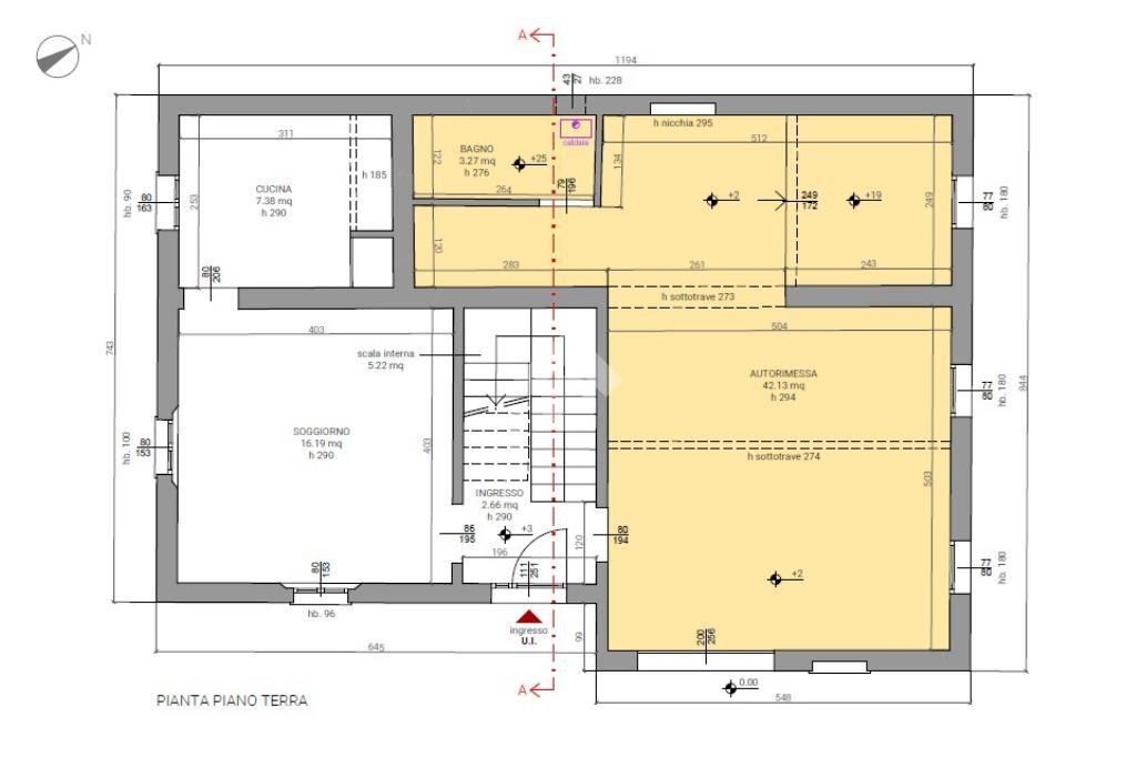 Casa indipendente Via Canalvecchio, Castel Bolognese - planimetria 1
