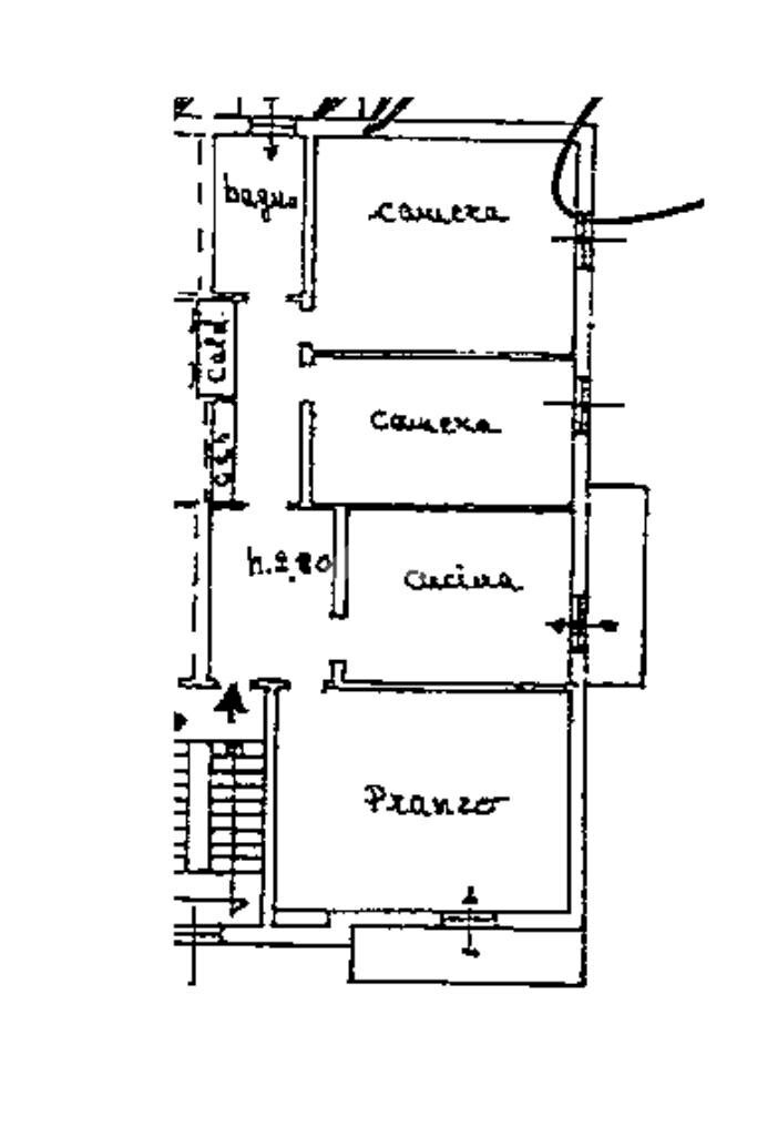 Trilocale Via dei mille, Castel Bolognese - planimetria 1