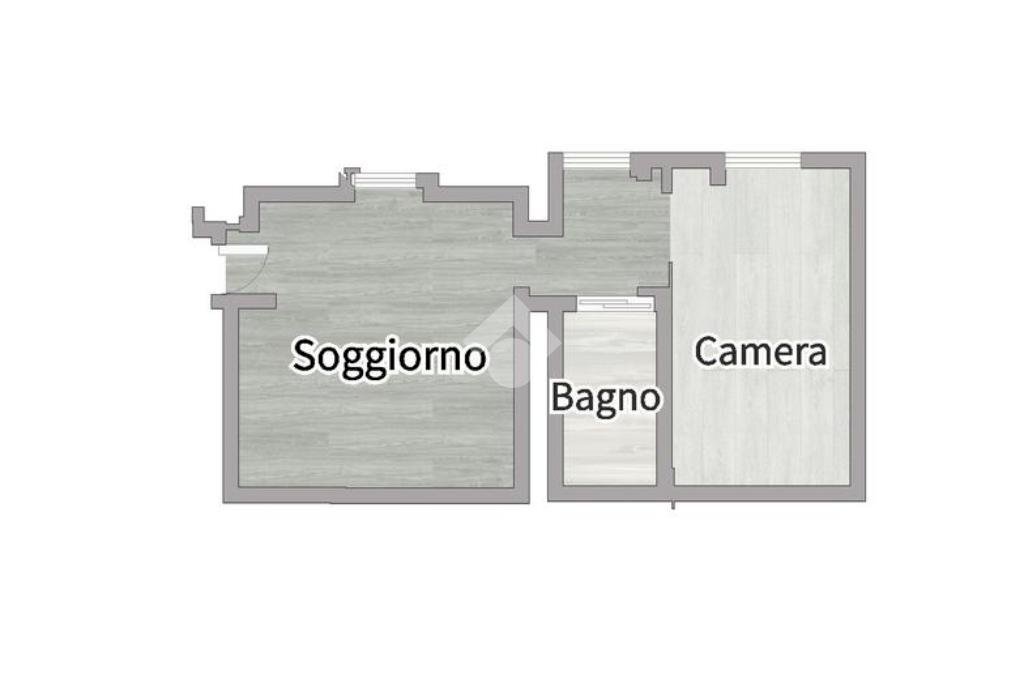 Three-room apartment Via delle forze armate, Milano (neighborhood Baggio) - floor plans 1