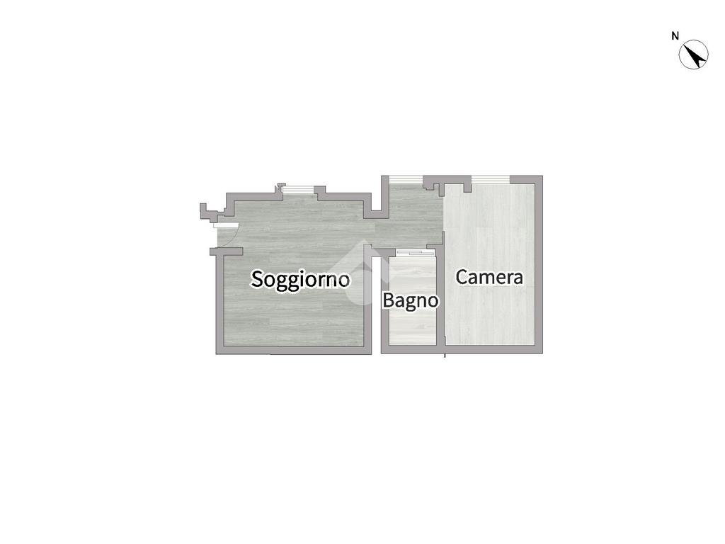 Three-room apartment Via delle forze armate, Milano (neighborhood Baggio) - floor plans 1