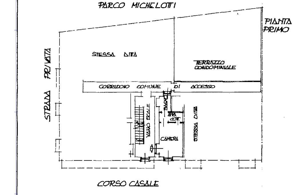 Monolocale Corso casale, Torino (zona Madonna del Pilone) - planimetria 1