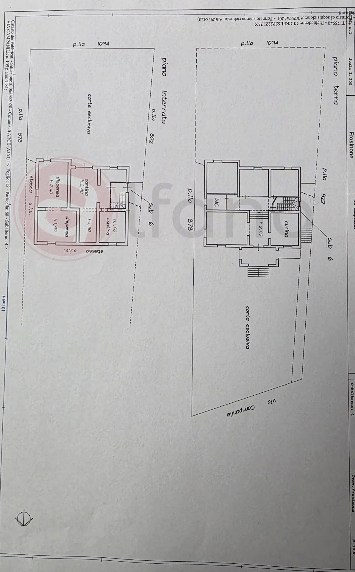 Foto 75 - Villa Via Campanile, Arce - planimetria 1