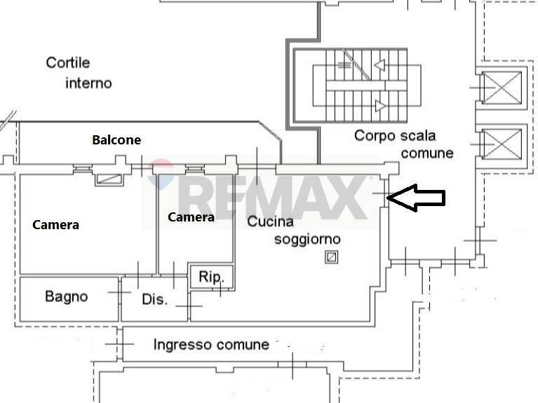 Pianta 2D - Trilocale Via Gregorio Ugdulena
 
7, Palermo - planimetria 1