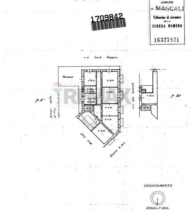 Pianta 2D - Appartamento Piazza VI Novembre
 
44, Mascali - planimetria 1