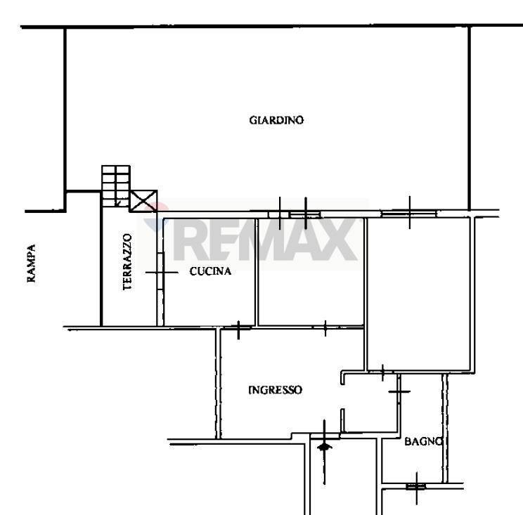 Pianta 2D - Bilocale Via Suvereto
 
337, Roma - planimetria 1
