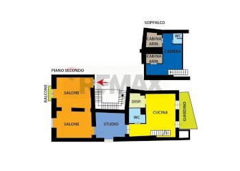 Pianta 2D - Trilocale Via S.Rosa
 
264, Napoli - foto 35